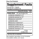 clean gut probiotic (equilife) supplement facts
