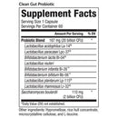clean gut probiotic (equilife) supplement facts