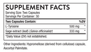 clear focus thorne supplement facts