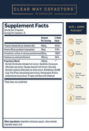 Clear Way Cofactors 75ct Quicksilver Scientific supplement facts