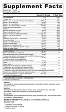 clear change daily essentials (metagenics) supplement facts