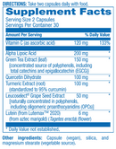 clinical antioxidant complex anabolic laboratories supplement facts