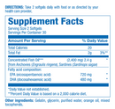clinical omega-3 epa dha anabolic laboratories supplement facts