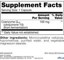co-q10 sap (nfh nutritional fundamentals) supplement facts