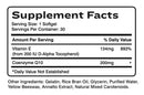 coq-10 (inwell biosciences) supplement facts
