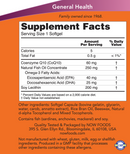 coq10 60 mg (now foods) supplement facts