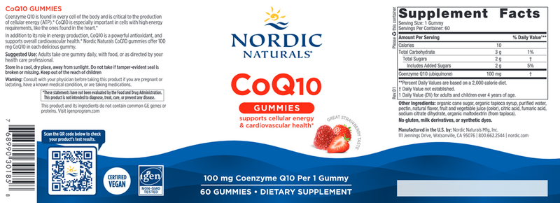 CoQ10 Gummies (Nordic Naturals)