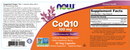 coq10 100 mg (now foods) label