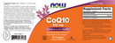 coq10 100 mg (now foods) label