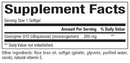 coq10 200 mg bioclinic naturals supplement facts