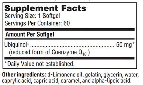 CoQH 50 mg (SFI Health)