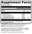 coqmax omega 100 mg (xymogen) supplement facts