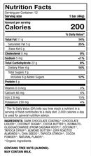cocoa cassava bars dr. mercola nutrition facts