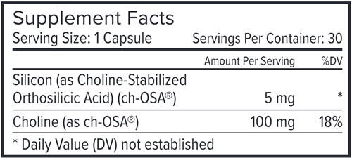 Collagen Generator ch-OSA (Natural Factors) 30ct Supplement Facts