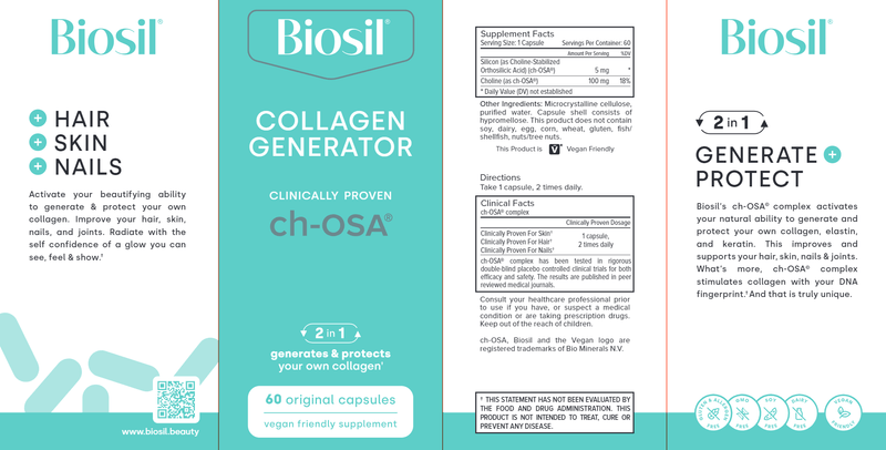 Collagen Generator ch-OSA (Natural Factors) 60ct Label