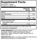 Collagen Organic Beef Broth (Dr. Mercola) supplement facts
