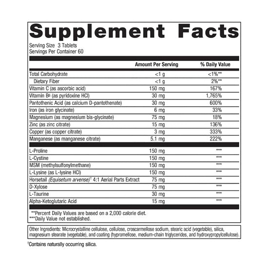 collagenics (metagenics) supplement facts
