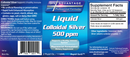 colloidal silver 500 ppm drs advantage label