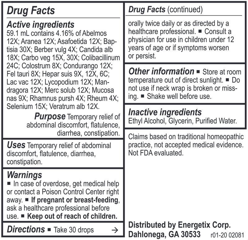Colo-Chord (Energetix) Drug Facts