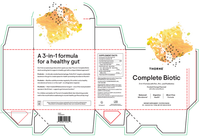 complete biotic stick packs thorne products