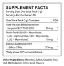 complete biotic stick packs thorne supplement facts
