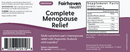 complete menopause relief (fairhaven health) label