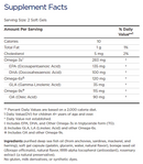 complete omega junior (nordic naturals) supplement facts
