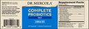 complete probiotics sbo dr. mercola label