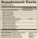 complete probiotics sbo dr. mercola supplement facts