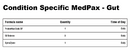 condition specific medpax