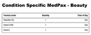 condition specific medpax
