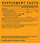 cordyceps blend with reishi (herb pharm) supplement facts
