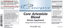 core artemisia blend (energetix) label