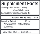 core ashwagandha (energetix) supplement facts
