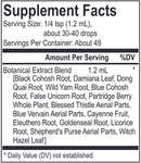 core cohosh blend (energetix) supplement facts