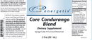 core condurango blend (energetix) label
