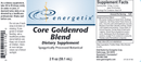 core goldenrod blend (energetix) label