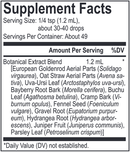 core goldenrod blend (energetix) supplement facts