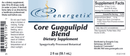 core guggulipid blend (energetix) label