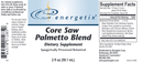 core saw palmetto blend (energetix) label