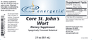 core st. john's wort energetix label