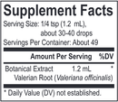 core valerian (energetix) supplement facts