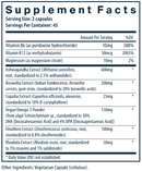 cortisol balance vital nutrients supplement facts