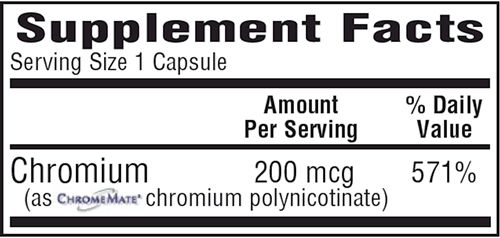 CrM 200 mcg (Bio-Tech Pharmacal) supplement facts