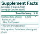 crab apple bud genestra supplement facts