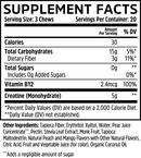 creatine chews zhou nutrition supplement facts