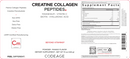 creatine collagen peptides powder mango codeage label