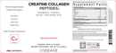 creatine collagen peptides powder codeage label