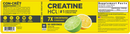 creatine hcl powder lemon lime (con-cret) label