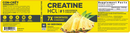creatine hcl powder pineapple (con-cret) label